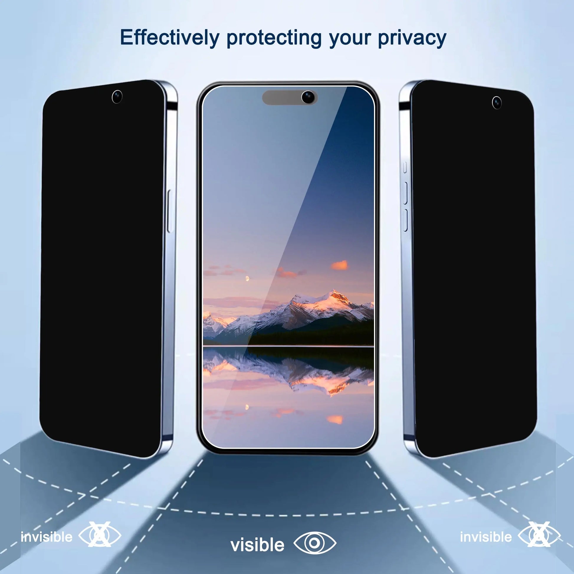 3-PACK for Iphone 17 16 15 14 13 12 11 Pro Max X XS XR Privacy Anti-Spy Tempered GLASS Screen Protector Accessories Transparent